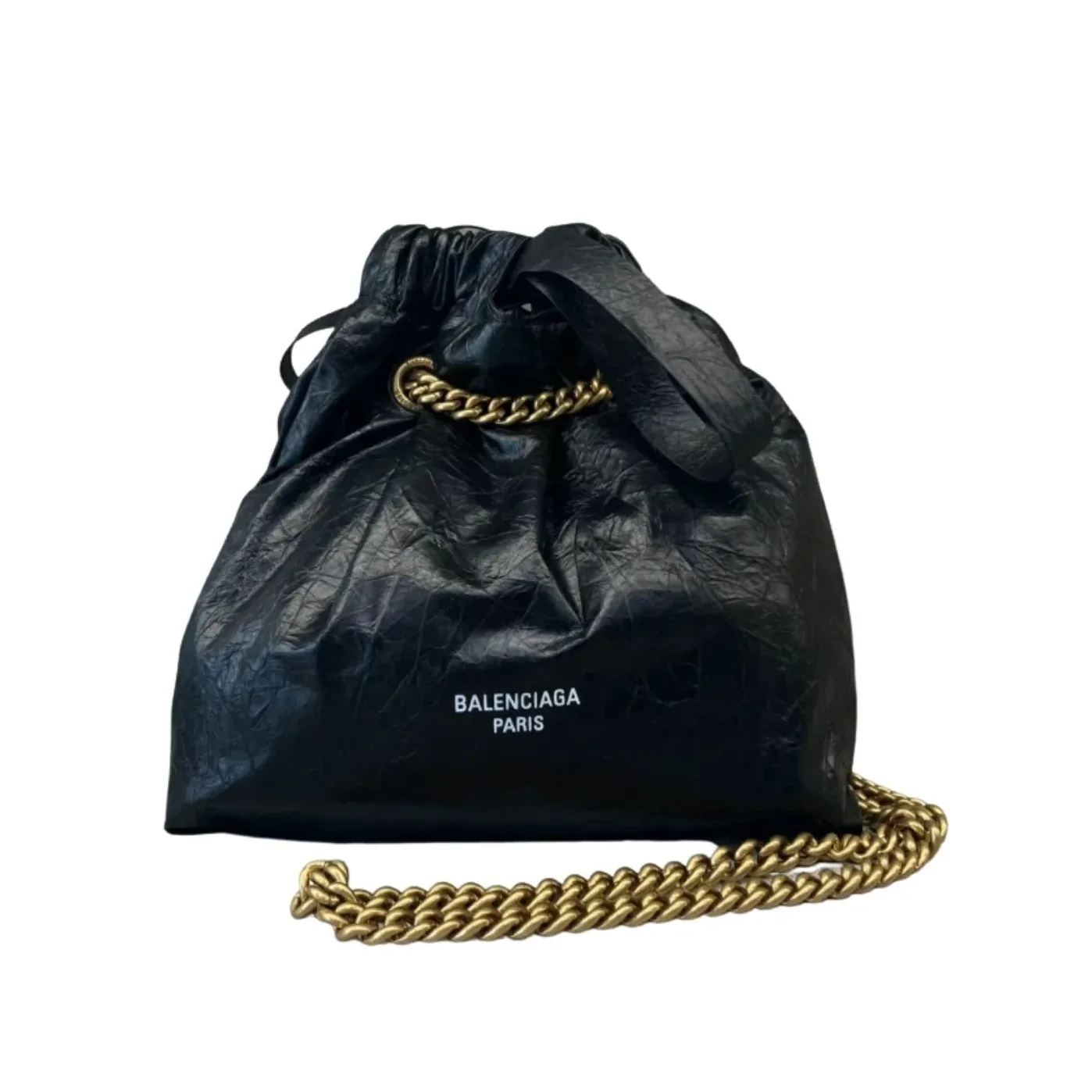 Balenciaga Crush Small Tote Bag Black / Balenciaga Crush Small Tote Bag Black /