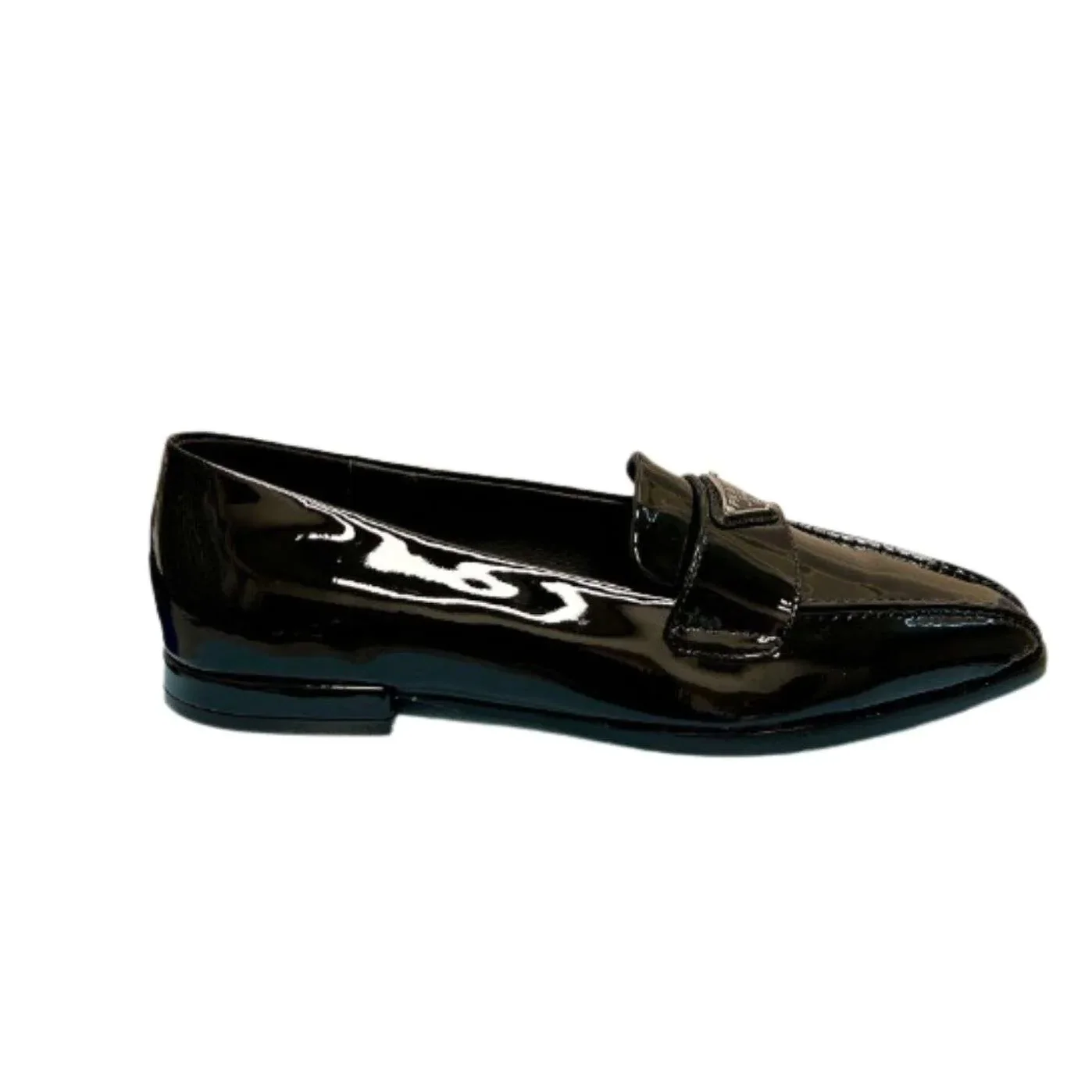 Prada Patent Loafers Black