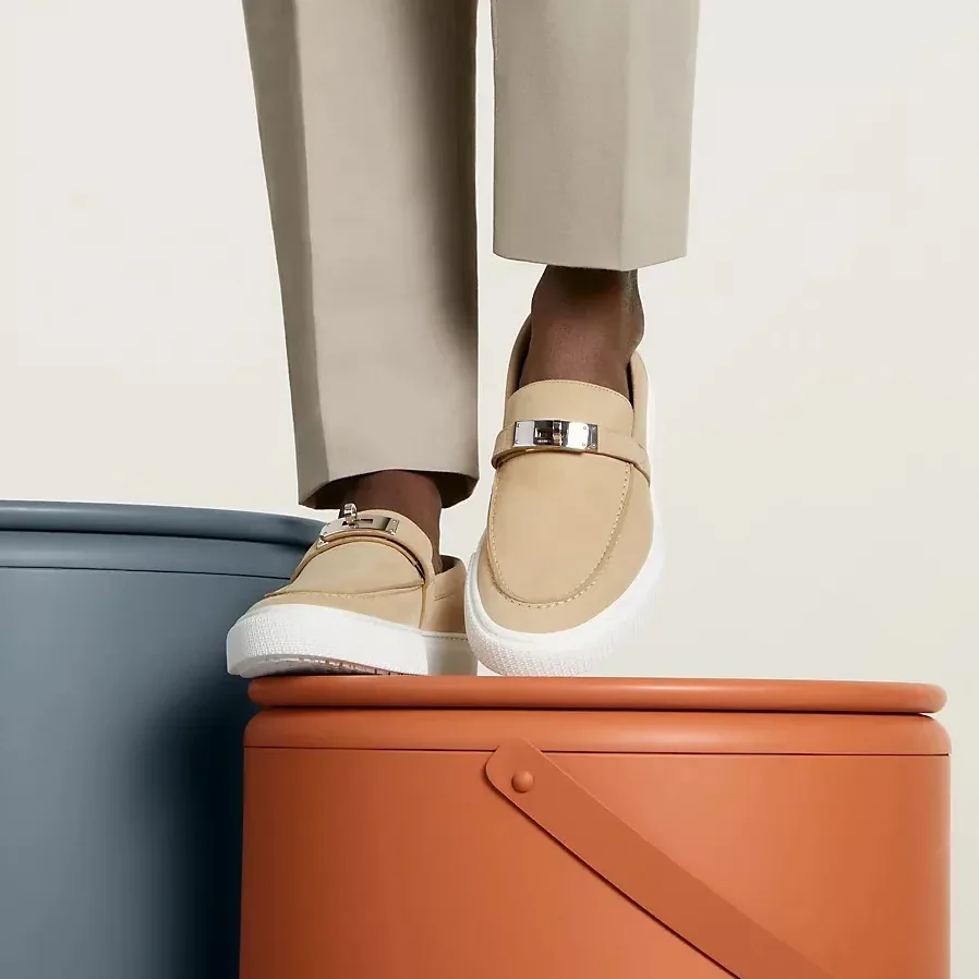 Hermes Game Slip in On Sneakers Beige Hermes Game Slip in On Sneakers Beige