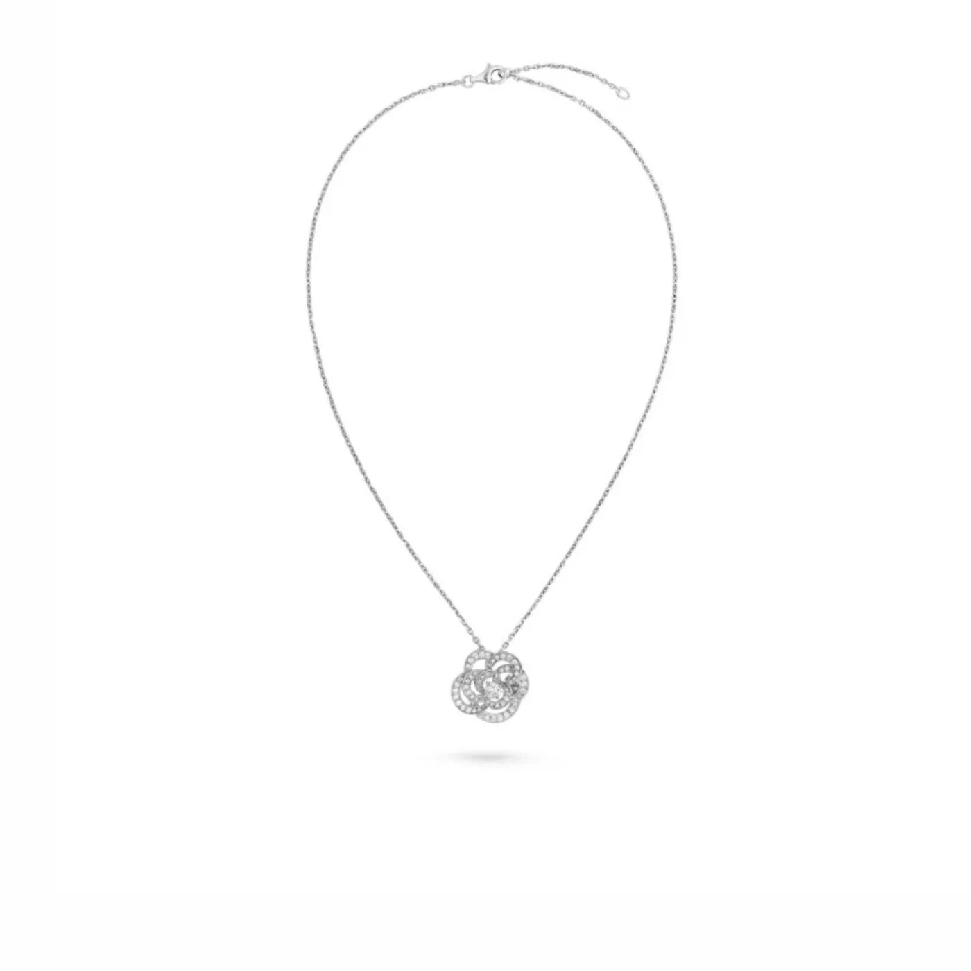 Chanel Fil De Camélia Necklace White Gold Chanel Fil De Camélia Necklace White Gold