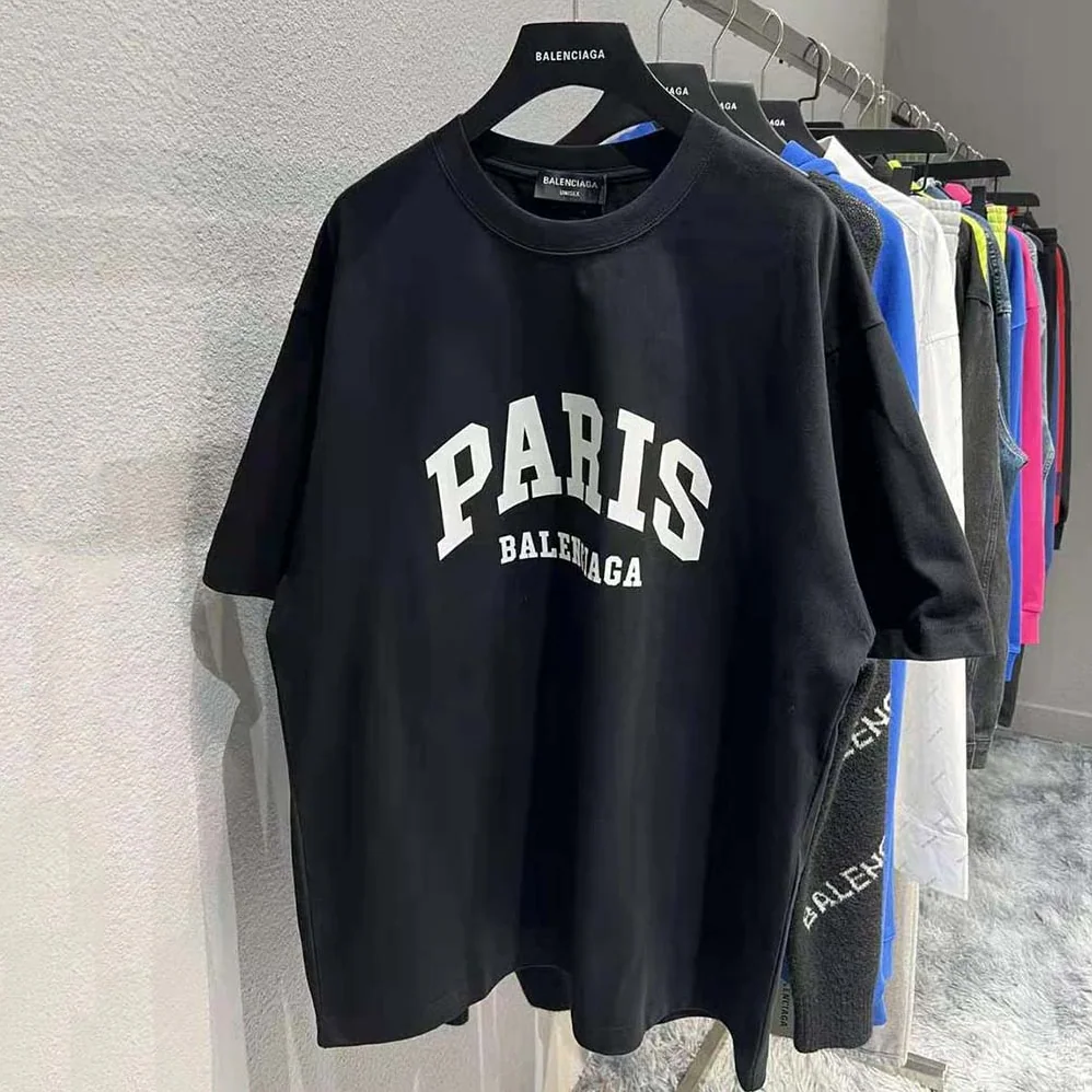 Balenciaga Cities Paris T-shirt Medium Fit in Black for Men