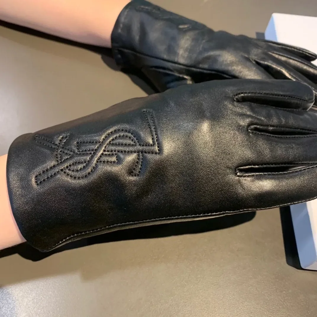Saint Laurent Gloves In Black Saint Laurent Gloves In Black