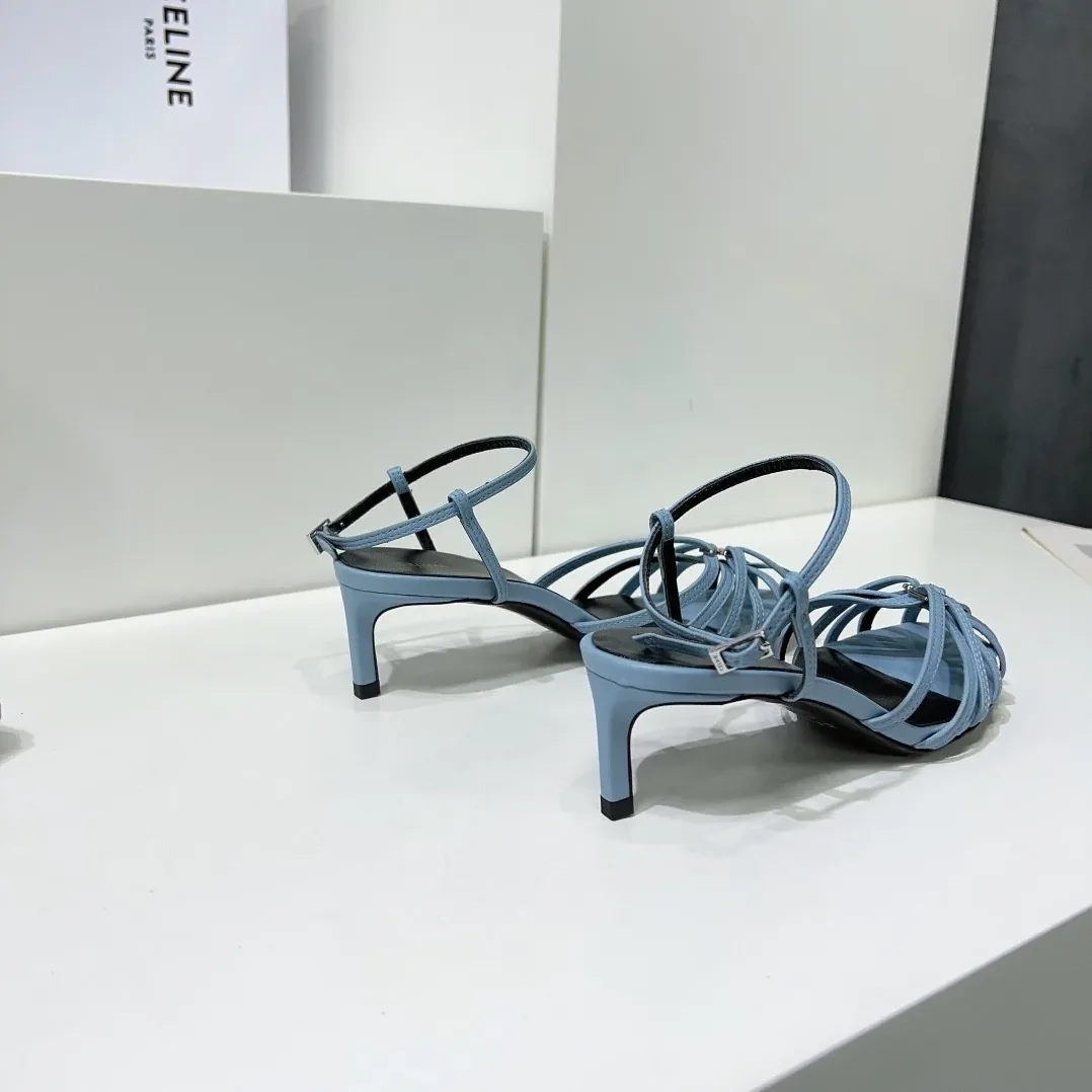 Celine Triomphe Sandal Blue Celine Triomphe Sandal Blue