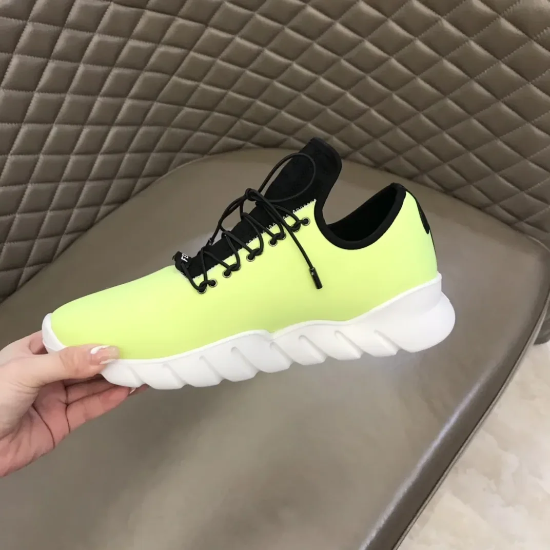 Fendi FD Faster Trainers Light Green Fendi FD Faster Trainers Light Green