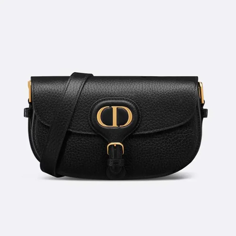 Dior Bobby East-West Bag Black Grained Calfskin for Women
