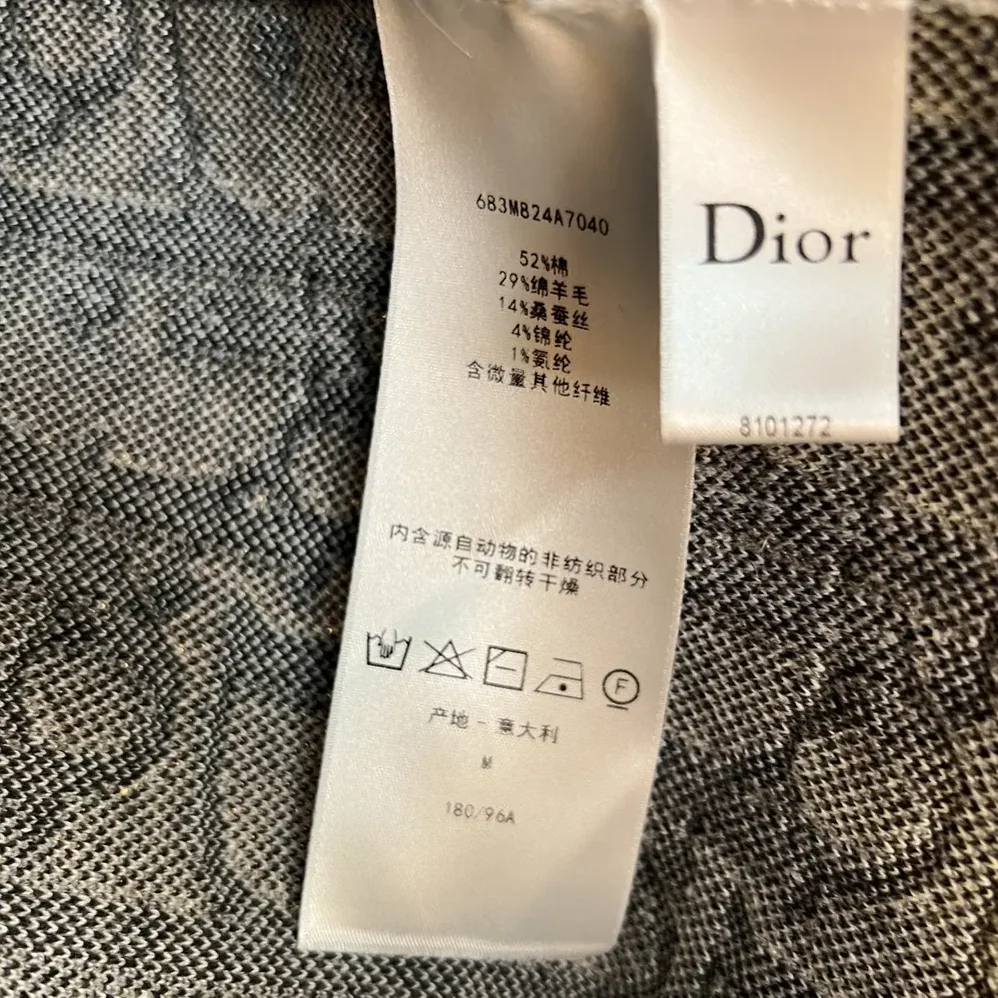 Dior Oblique Polo Shirt Regular Fit Gray Cotton-Wool for Men in Silk Jacquard Dior Oblique Polo Shirt Regular Fit Gray Cotton-Wool for Men in Silk Jacquard