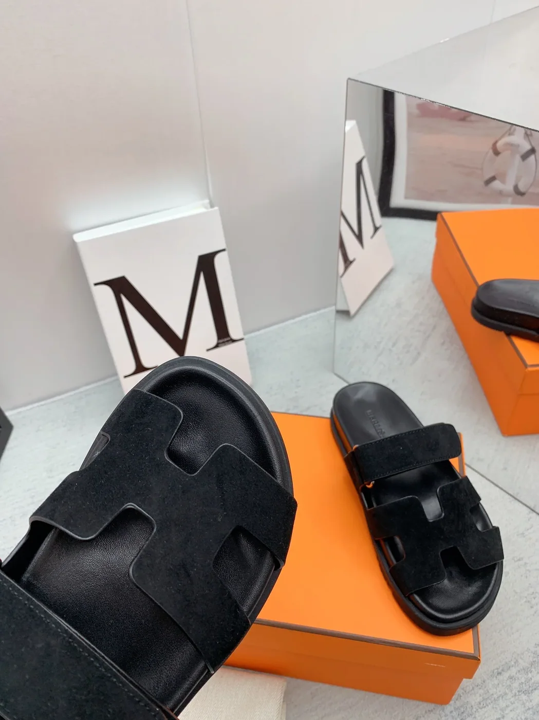 Hermes Chypre Sandal Black Hermes Chypre Sandal Black