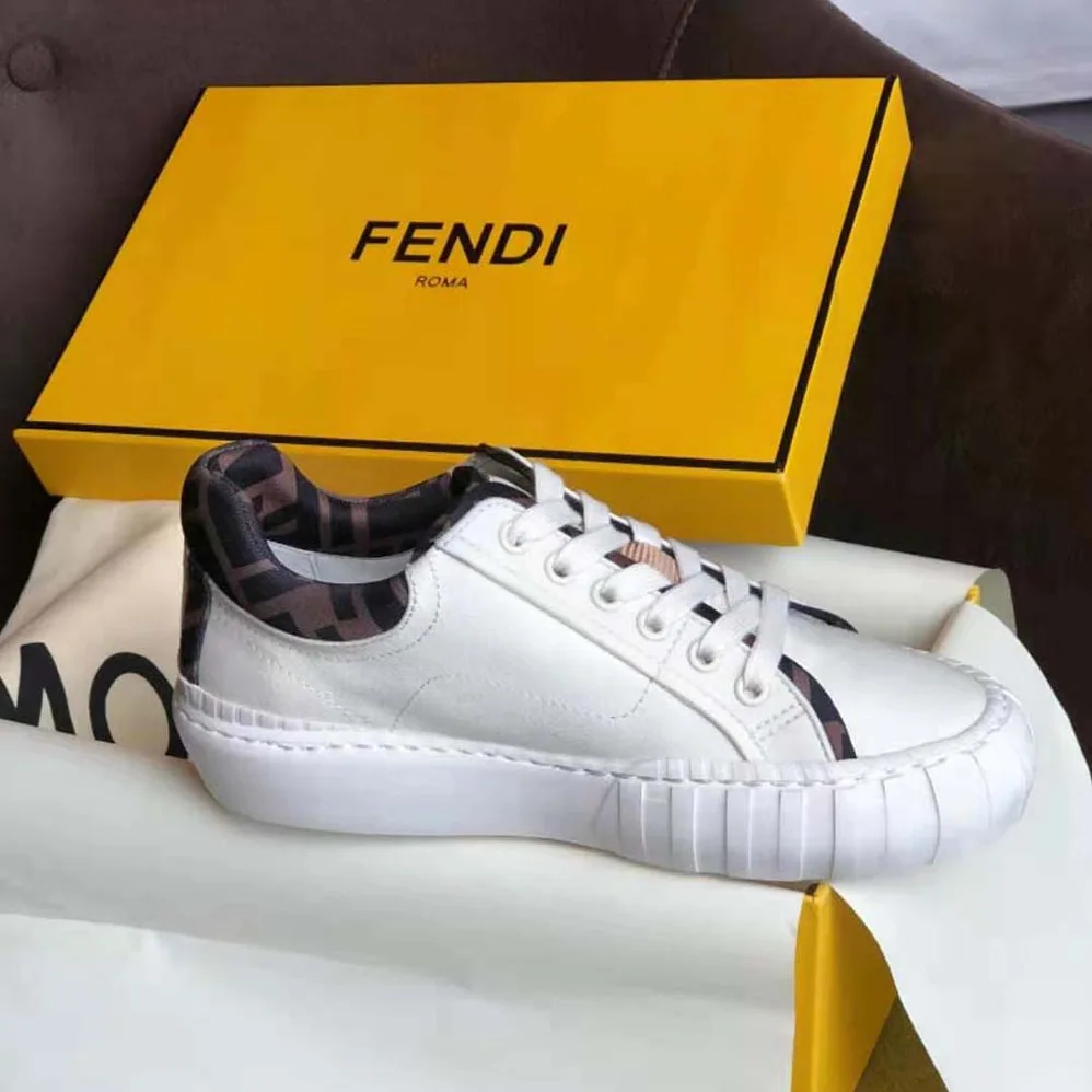 Fendi Force White Canvas and TPU Low for Women in Tops Fendi Force White Canvas and TPU Low for Women in Tops