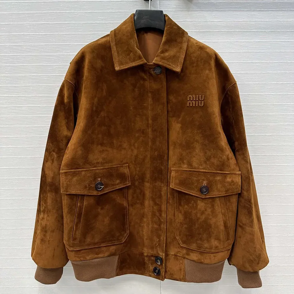Miu Miu Suede Blouson Jacket for Women