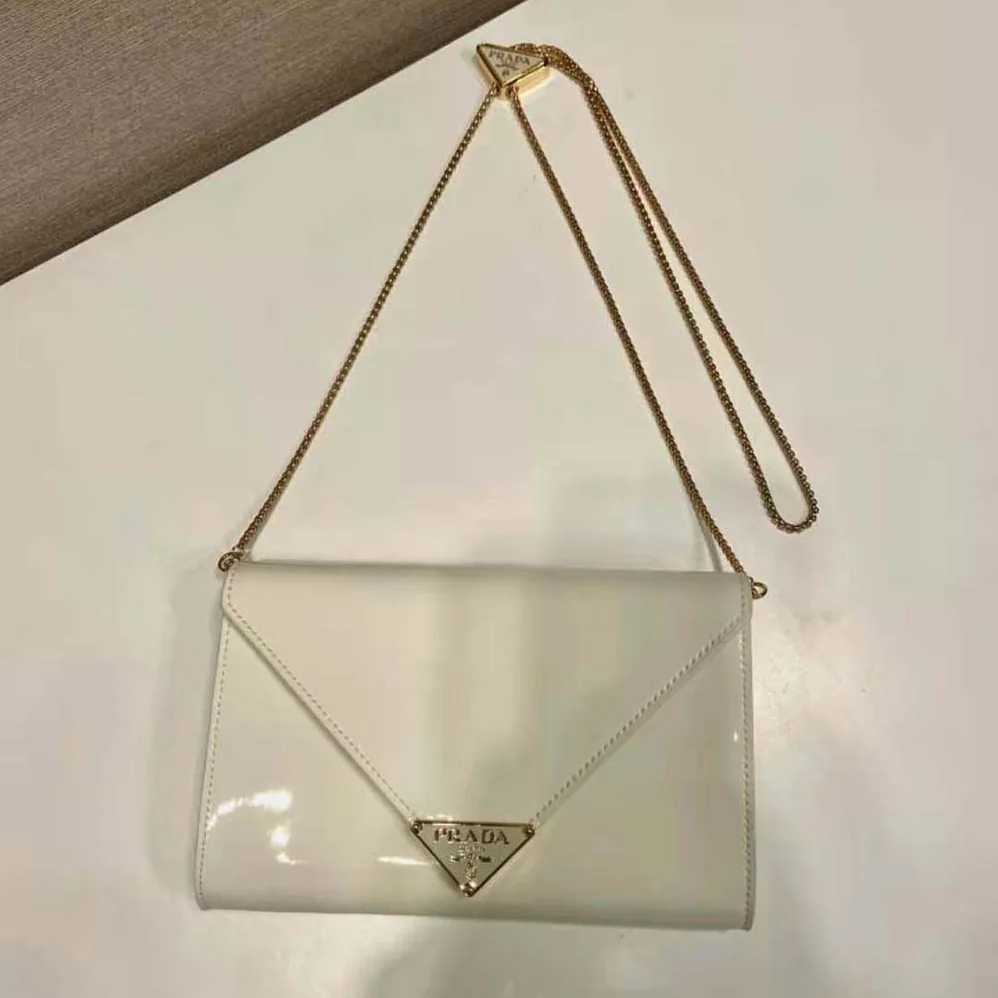 Prada Patent Leather Mini-bag for Women in White
