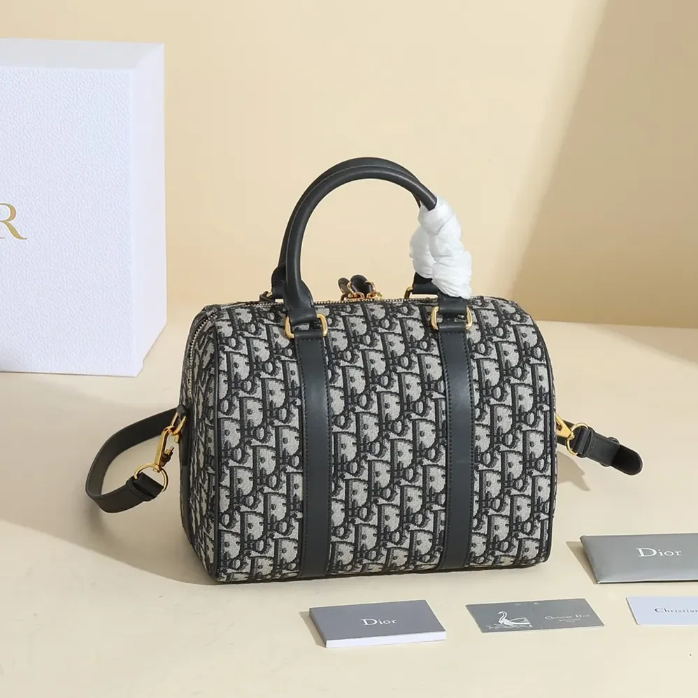 Dior Dior Groove 25 Bag Blue Dior Oblique Jacquard for Unisex
