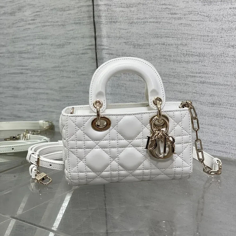 Dior Lady D-Joy Micro Bag Latte Cannage Lambskin for Women