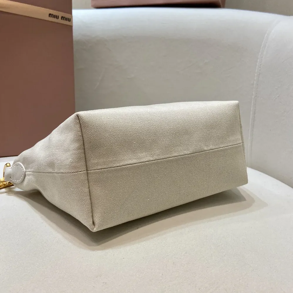 Miu Miu Gabardine Pouch for Women in White