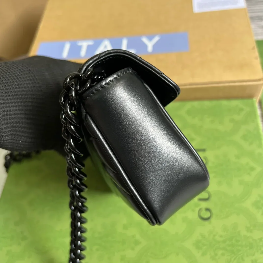 Gucci Marmont Super Mini Bag Black Gucci Marmont Super Mini Bag Black