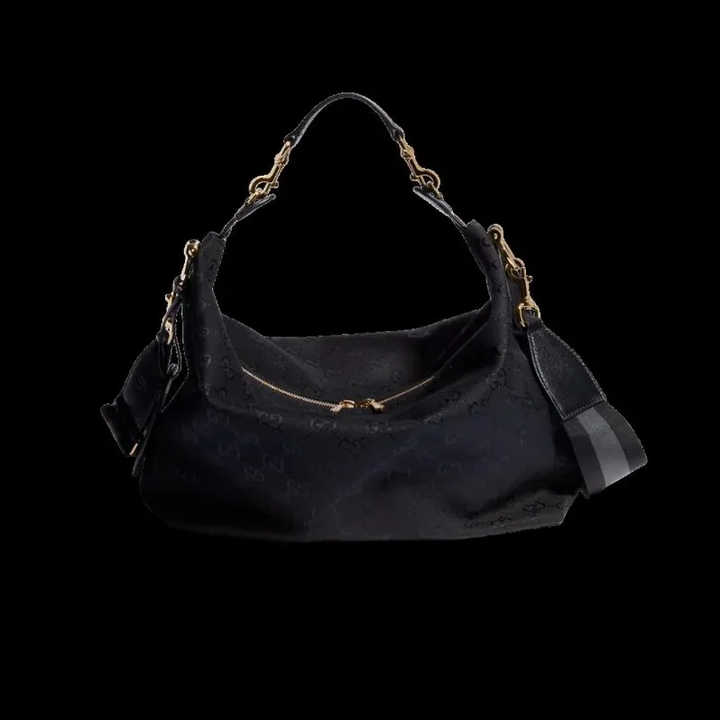 Gucci Brera Medium Crossbody Bag / Grey/ Black Gold Hardware A00B4O AAHHD 1094