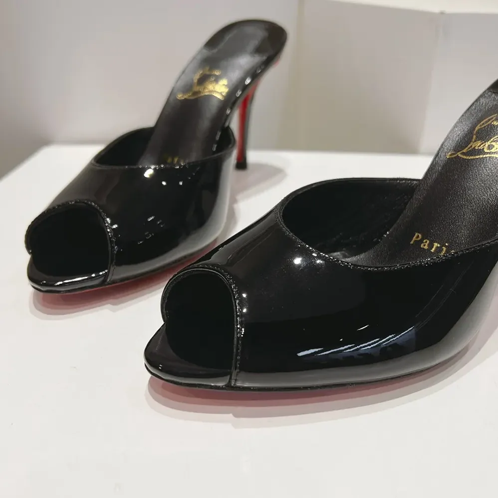 Christian Louboutin Me Dolly 100 mm Mules Patent Calf for Women in Black