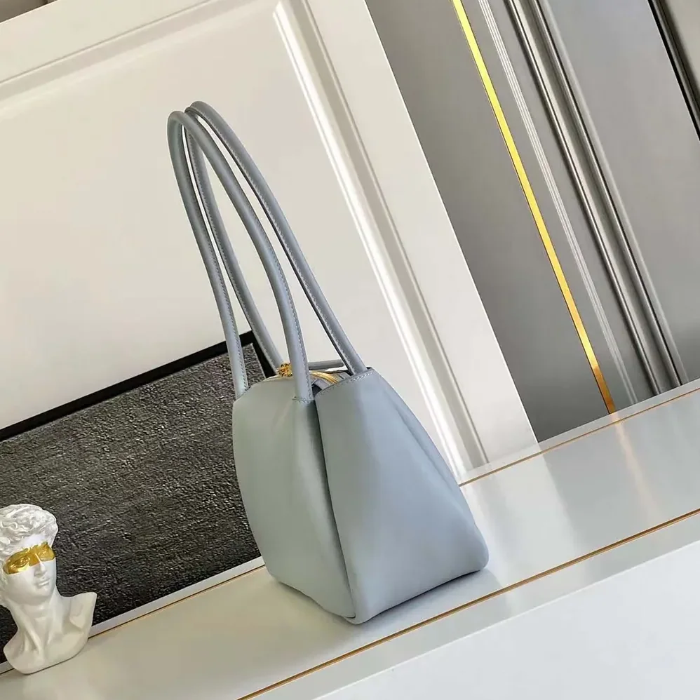 Prada Darling Medium Leather Shoulder Bag for Women in Light Blue Prada Darling Medium Leather Shoulder Bag for Women in Light Blue
