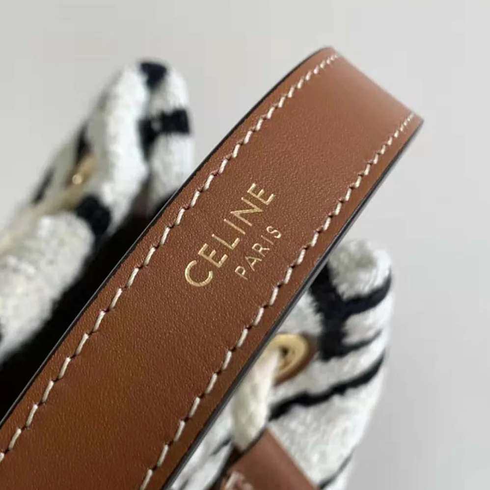 Celine Teen Drawstring in Textile with Celine All for Women in Over and Calfskin Celine Teen Drawstring in Textile with Celine All for Women in Over and Calfskin