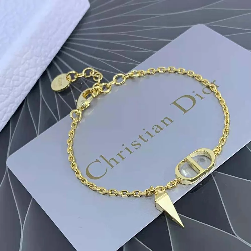 Dior Petit CD Bracelet Gold for Women in Finish Metal