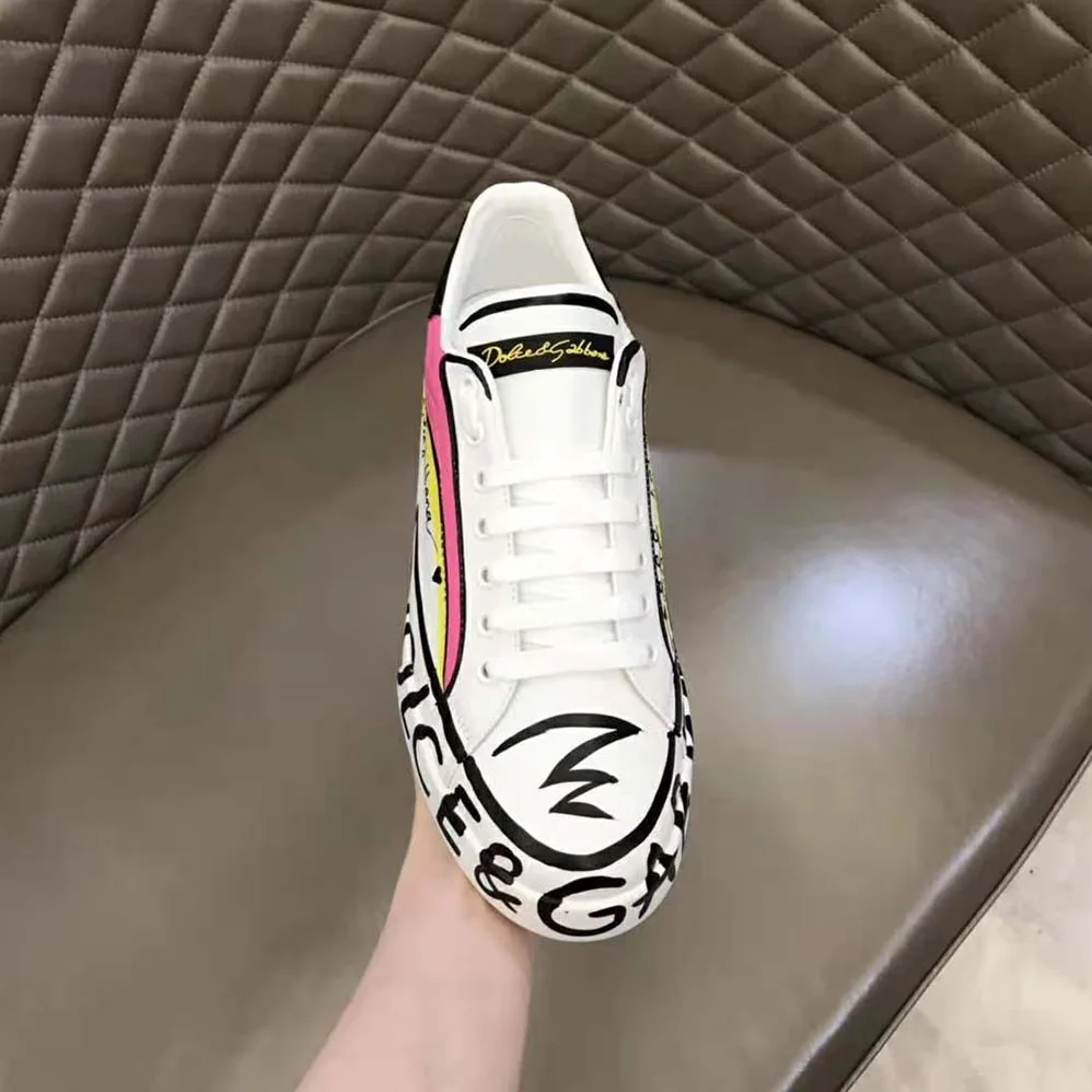 Dolce Gabbana D&G Limited Edition Portofino Sneakers for Women in Pink