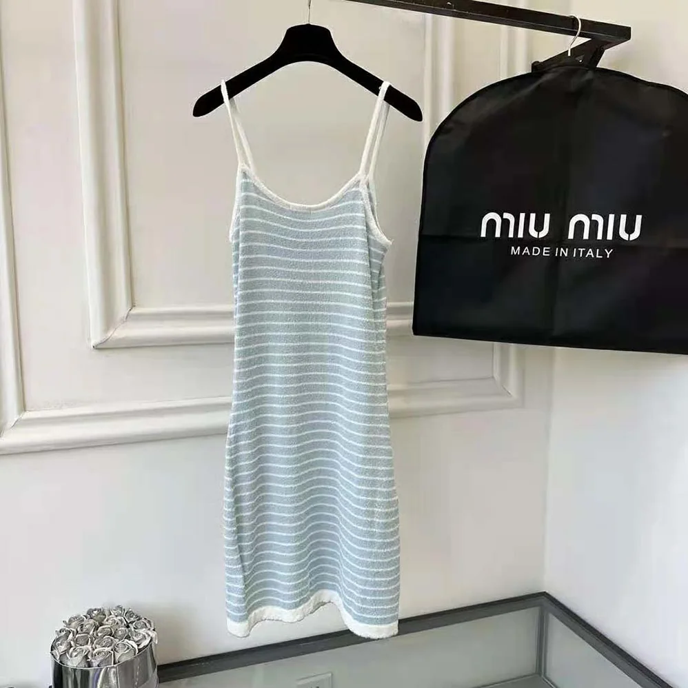 Miu Miu Bouclé Cotton Mini for Women in Dress