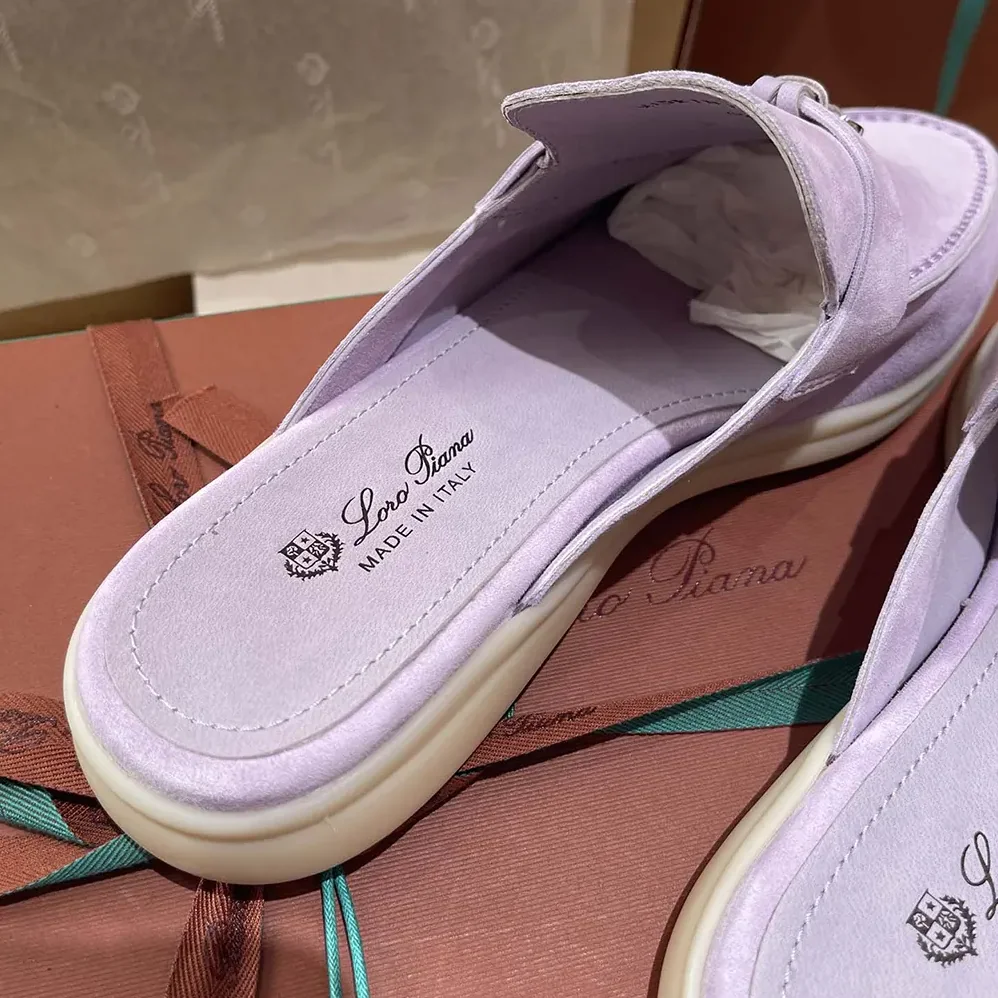 Loro Piana Babouche Charms Walk Loafers for Unisex in Purple Loro Piana Babouche Charms Walk Loafers for Unisex in Purple