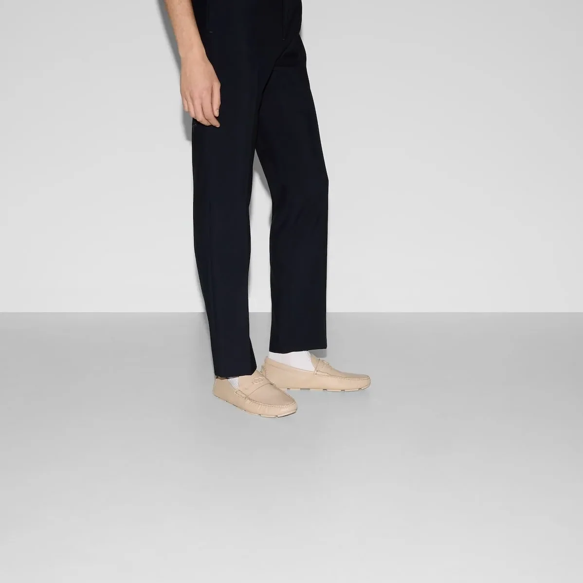 Gucci Driver Loafer Oatmeal