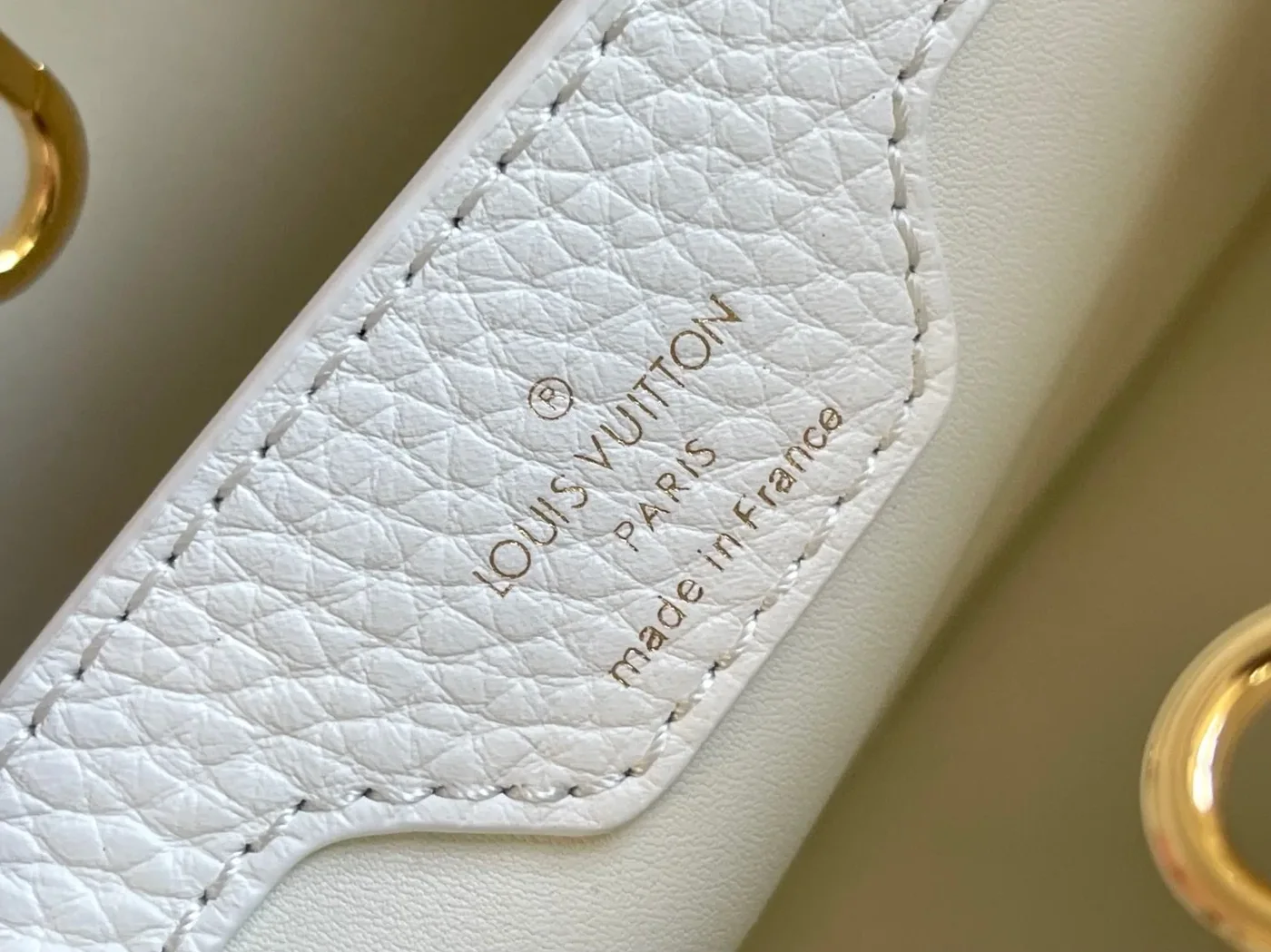 Louis Vuitton Capucines MM Top Handle Bag in White Gold Hardware Louis Vuitton Capucines MM Top Handle Bag in White Gold Hardware