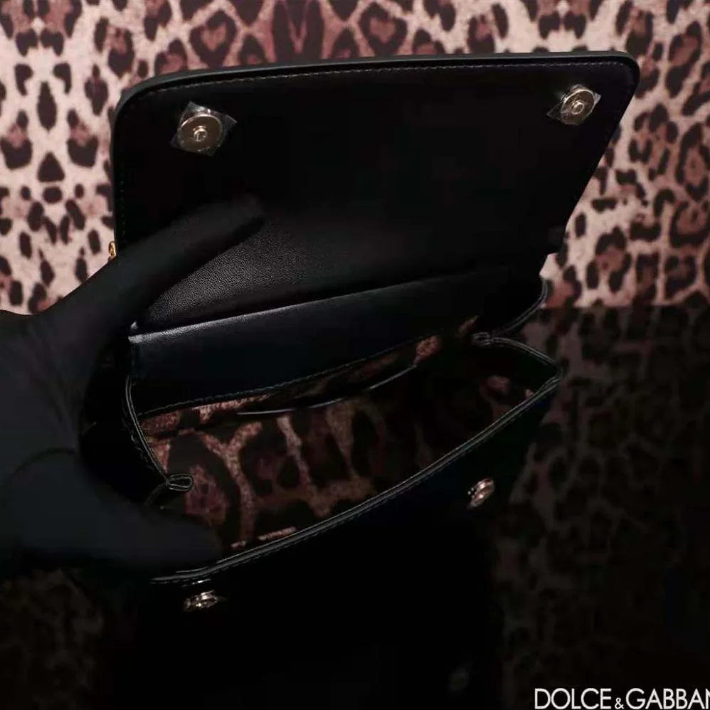 Dolce Gabbana D&G Medium Sicily Handbag for Women in Black