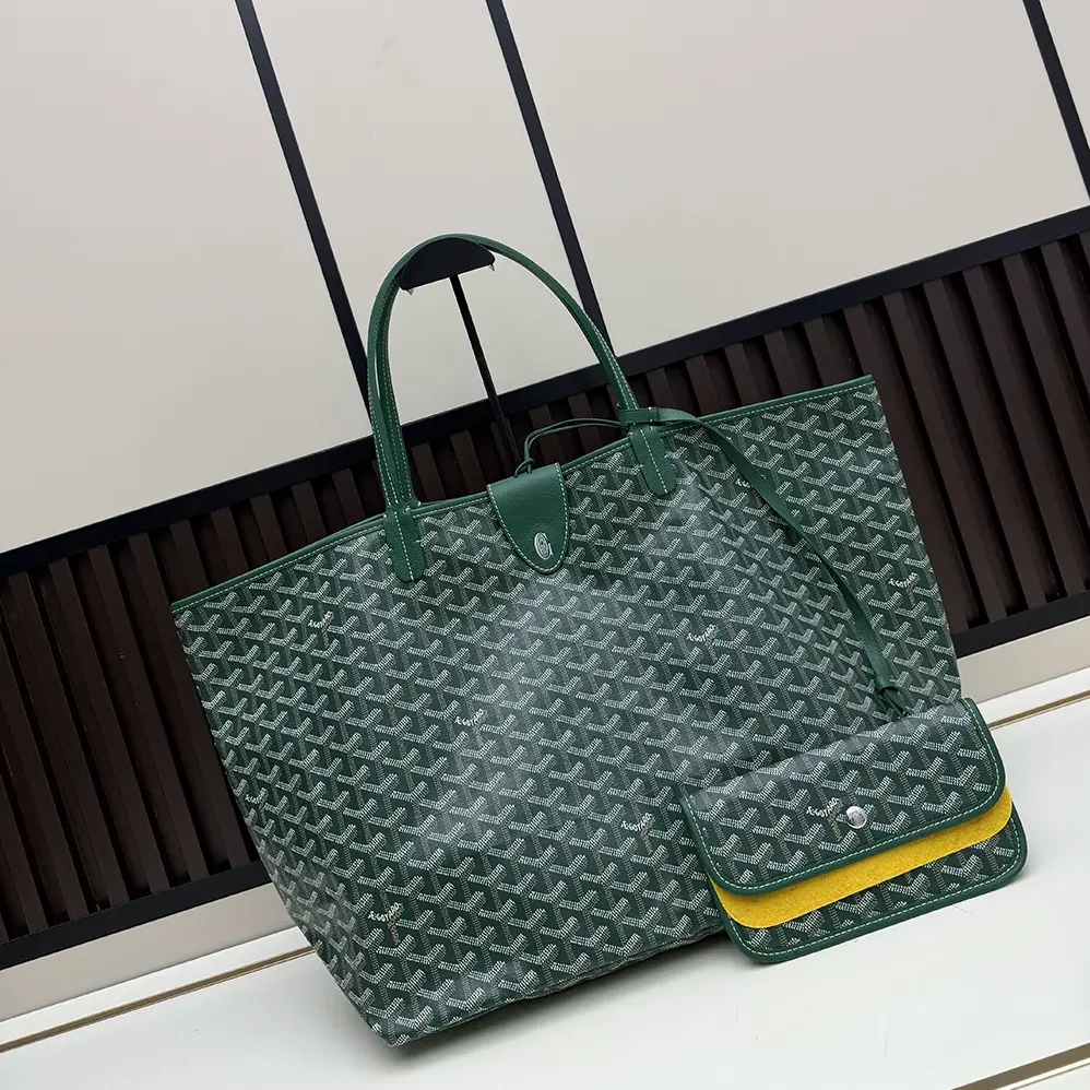 Goyard Saint Louis Gm Bag for Unisex in Green Goyard Saint Louis Gm Bag for Unisex in Green