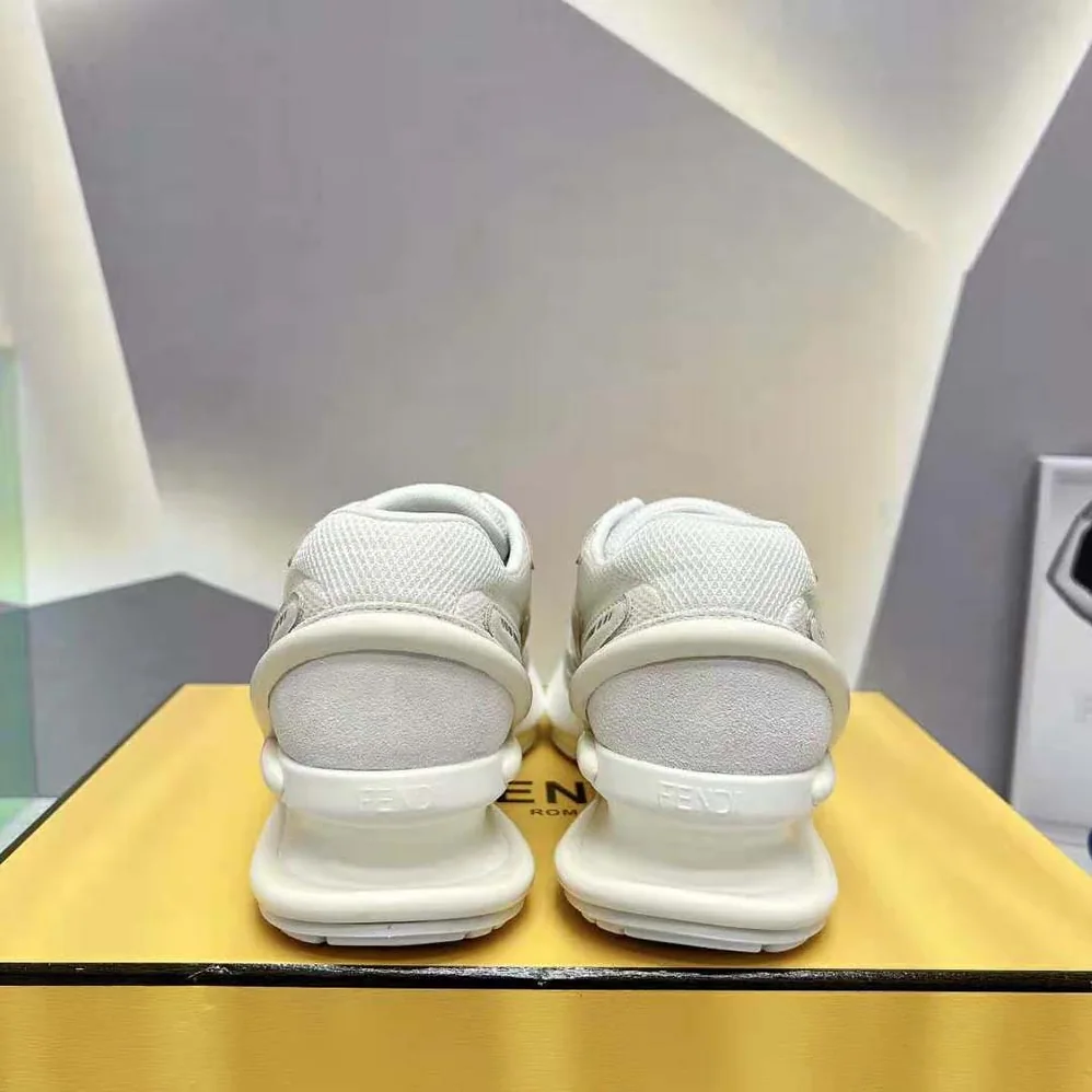 Fendi First 1 White Fabric Running Shoes for Women