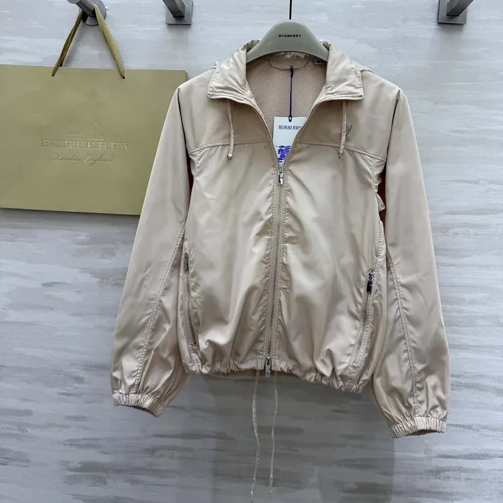 Burberry Nylon Cotton Jacket for Men in Pink