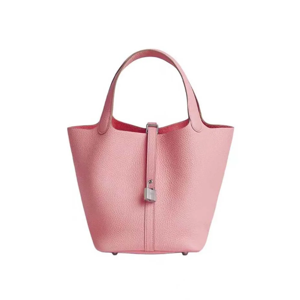 Hermes Picotin Lock 22cm in Clémence leather for Women in Pink Hermes Picotin Lock 22cm in Clémence leather for Women in Pink