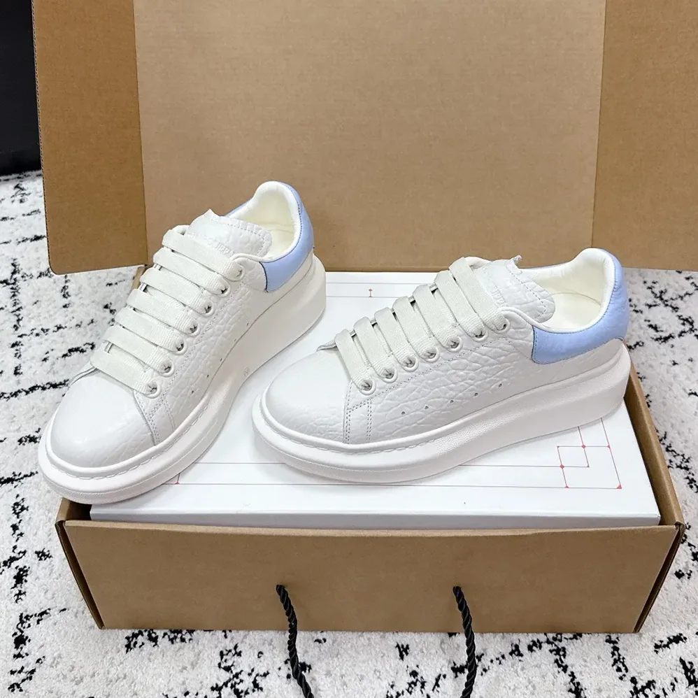 Alexander Mcqueen Oversized Sneaker in Off White for Unisex in Light Blue