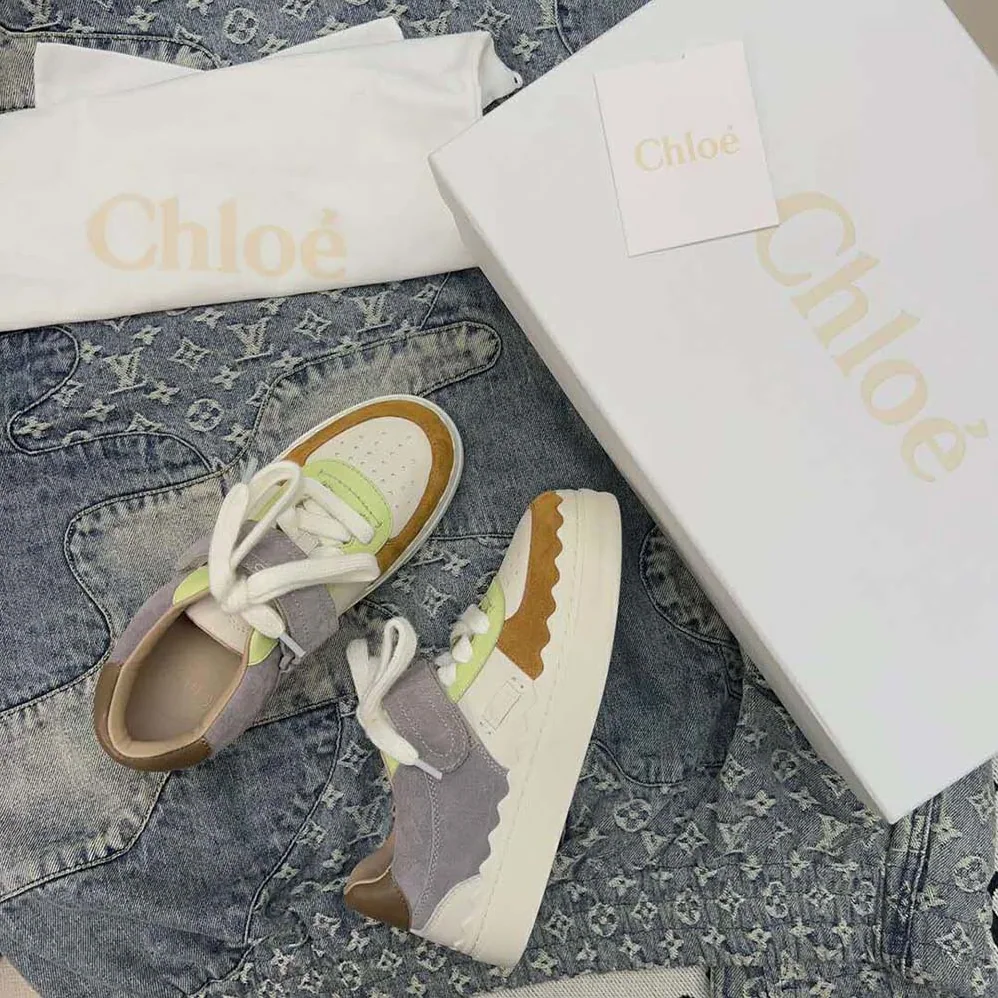 Chloe Lauren Sneaker with Strap for Women in Brown Chloe Lauren Sneaker with Strap for Women in Brown