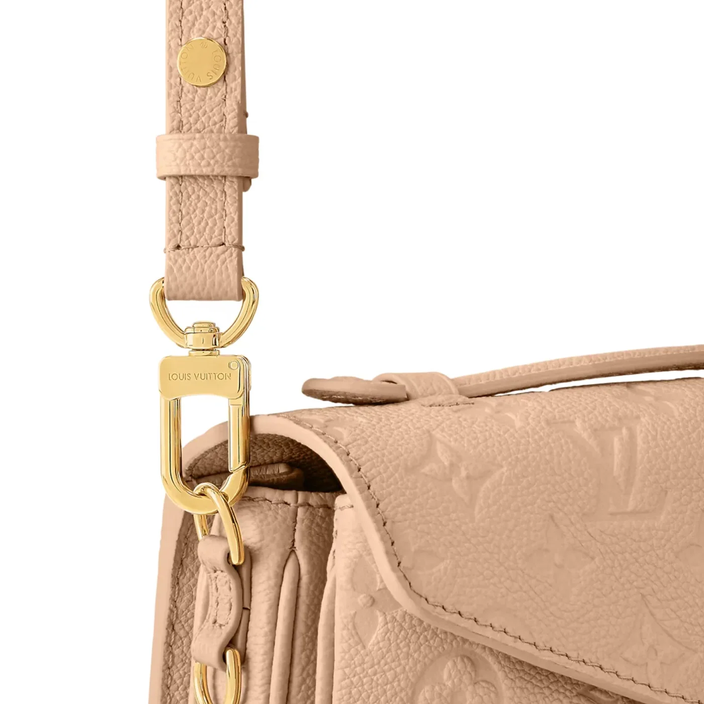 Louis Vuitton Pochette Metis East West Shoulder Bag in Sand Gold Hardware