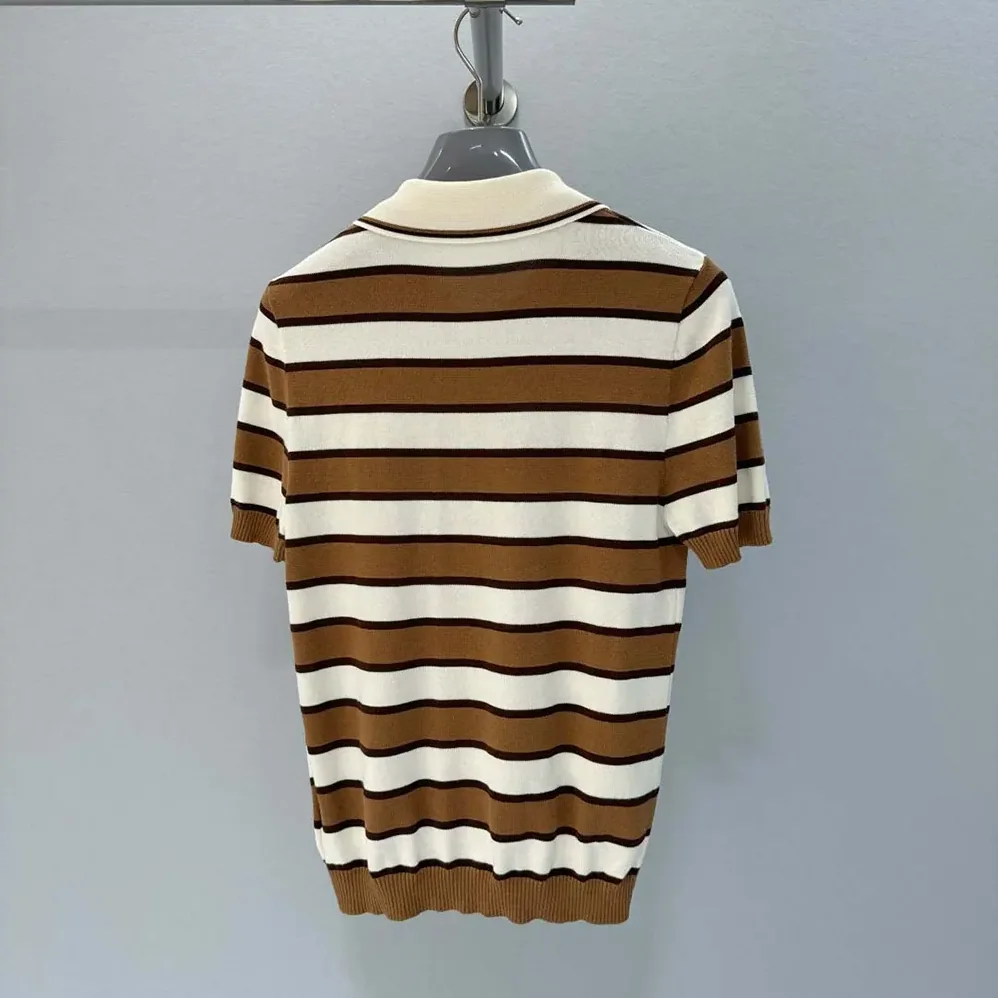 Prada Short for Women in sleeved Striped Cotton Cardigan