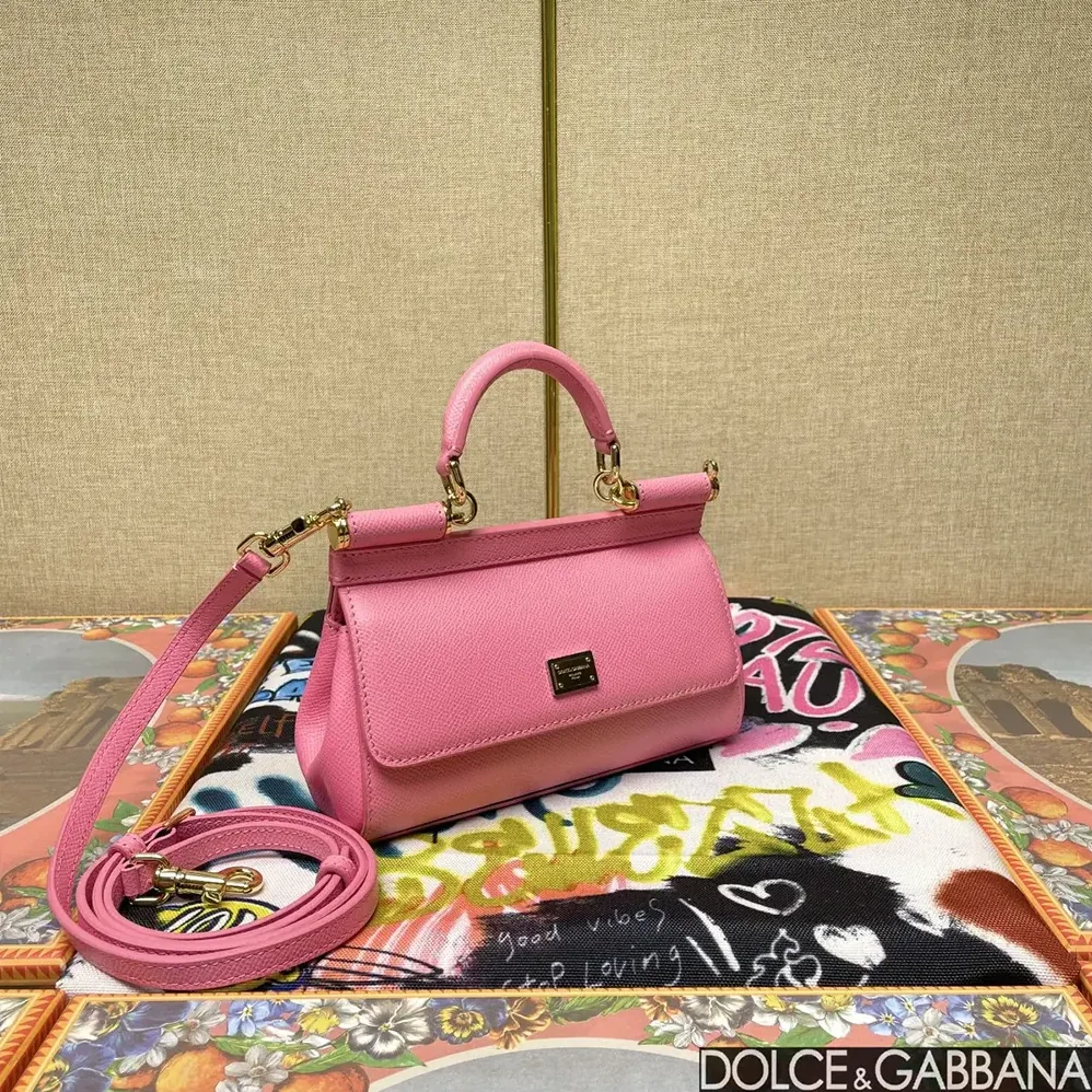 Dolce Gabbana D&G Small Sicily Handbag for Women in Pink