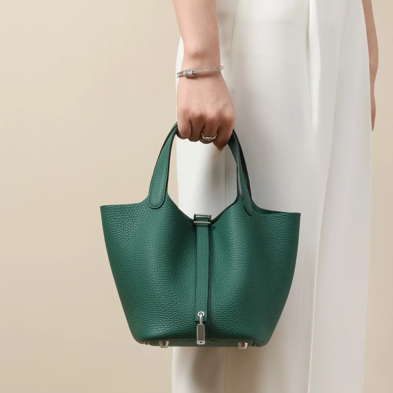 Hermes Picotin Lock 18 Bag Peacock Green / Hermes Picotin Lock 18 Bag Peacock Green /