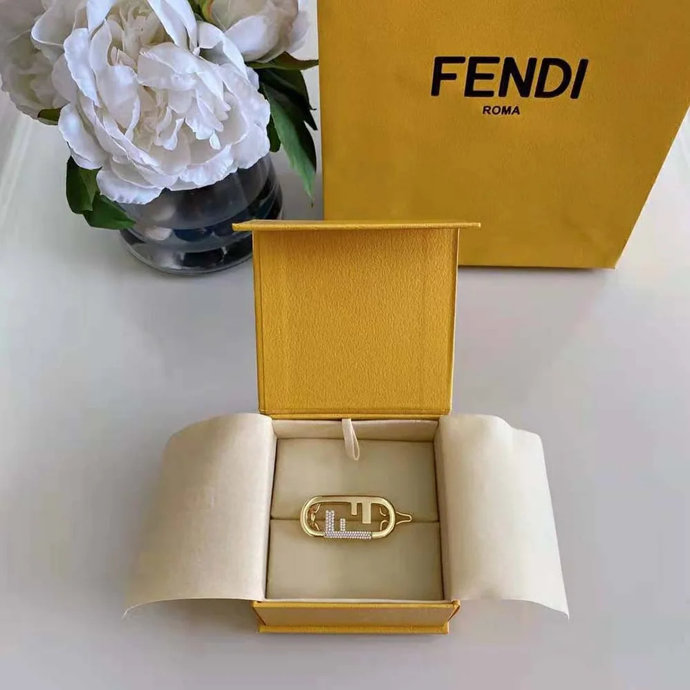 Fendi Hair Clip with Fendi O'Lock Motif for Women