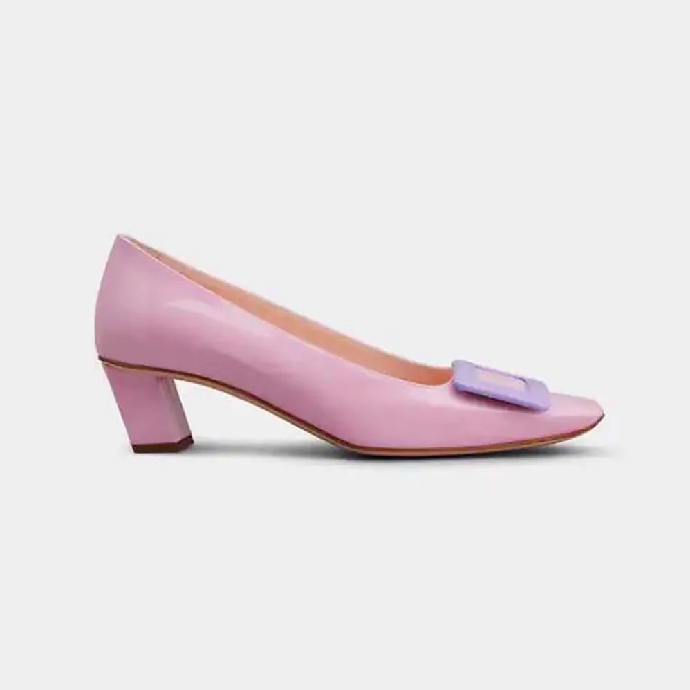 Roger Vivier Patent Leather Belle Vivier Pumps for Women in Purple Roger Vivier Patent Leather Belle Vivier Pumps for Women in Purple