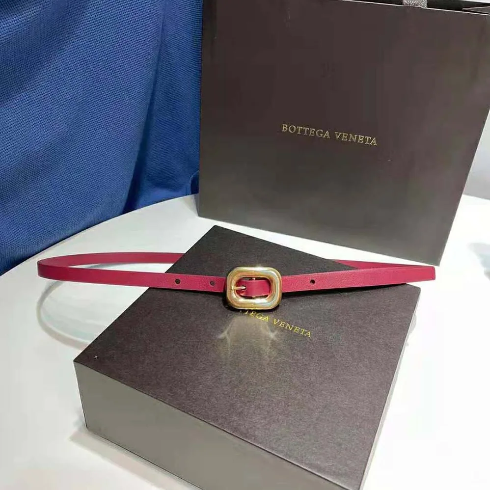 Bottega Veneta Chain Link Belt for Women in Maroon