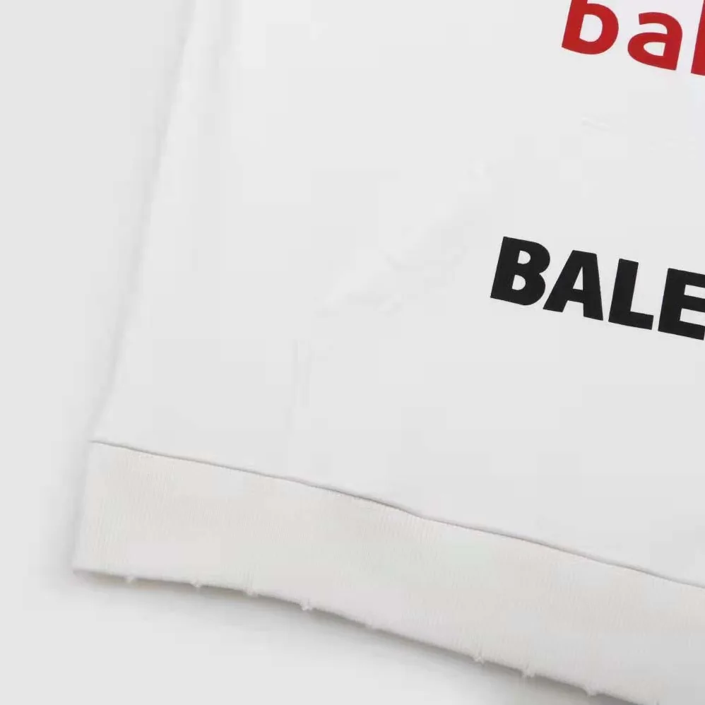 Balenciaga Top League Hoodie Oversized in White for Women Balenciaga Top League Hoodie Oversized in White for Women