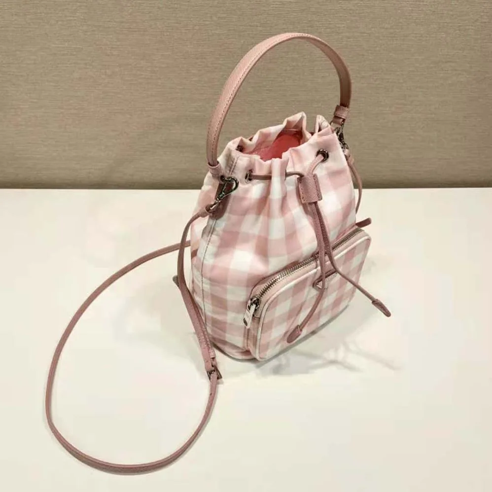 Prada Duet Printed Re-Nylon Bag for Women in Pink Prada Duet Printed Re-Nylon Bag for Women in Pink