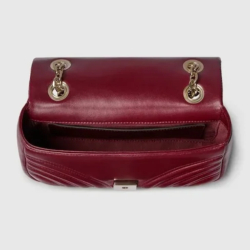 Gucci Marmont Small Shoulder Bag / Rosso Ancora Red Gold Hardware Gucci Marmont Small Shoulder Bag / Rosso Ancora Red Gold Hardware
