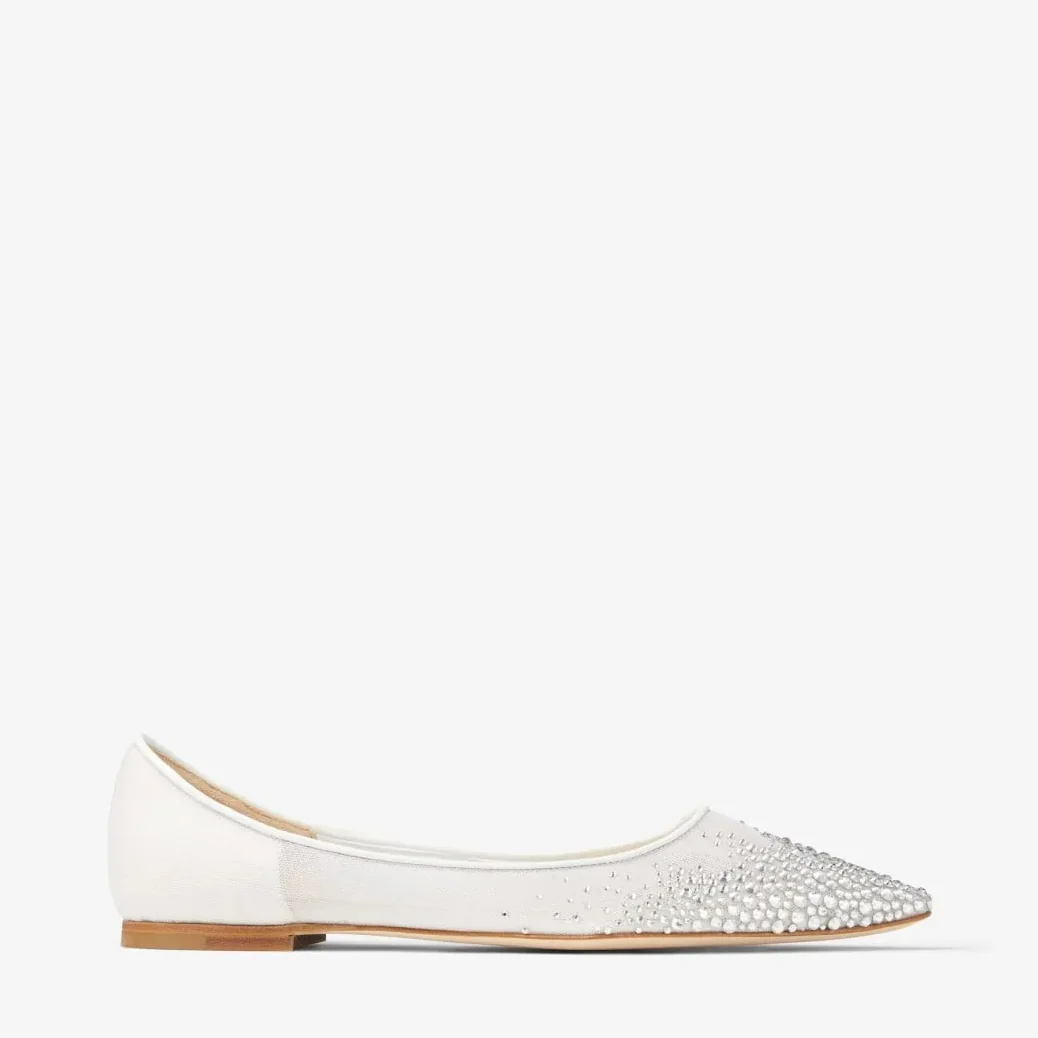Jimmy Choo Love Flat White LOVEFLATNYT Jimmy Choo Love Flat White LOVEFLATNYT
