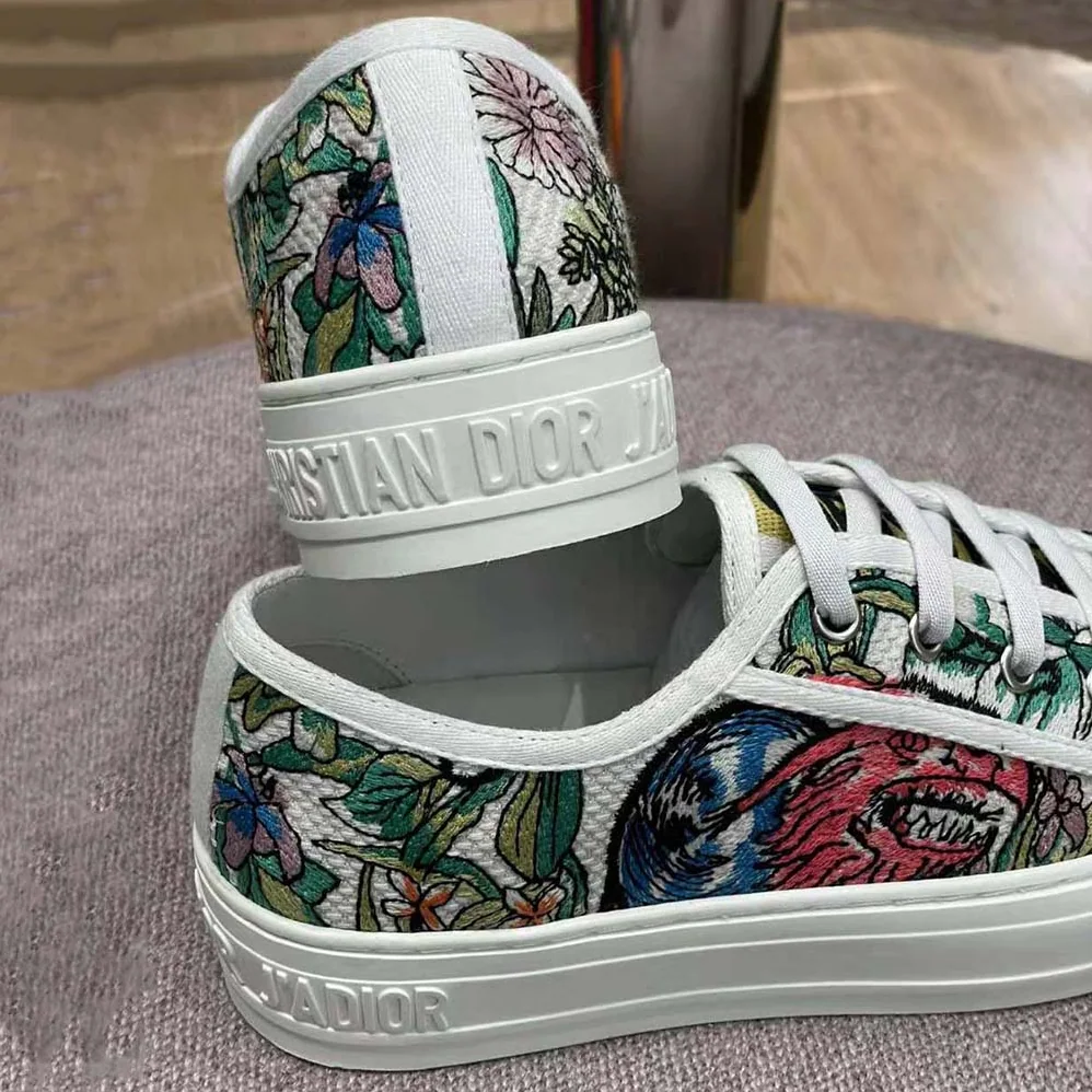 Dior Walk N Dior Sneaker White Multicolor D for Women in Constellation Embroidered Cotton Dior Walk N Dior Sneaker White Multicolor D for Women in Constellation Embroidered Cotton