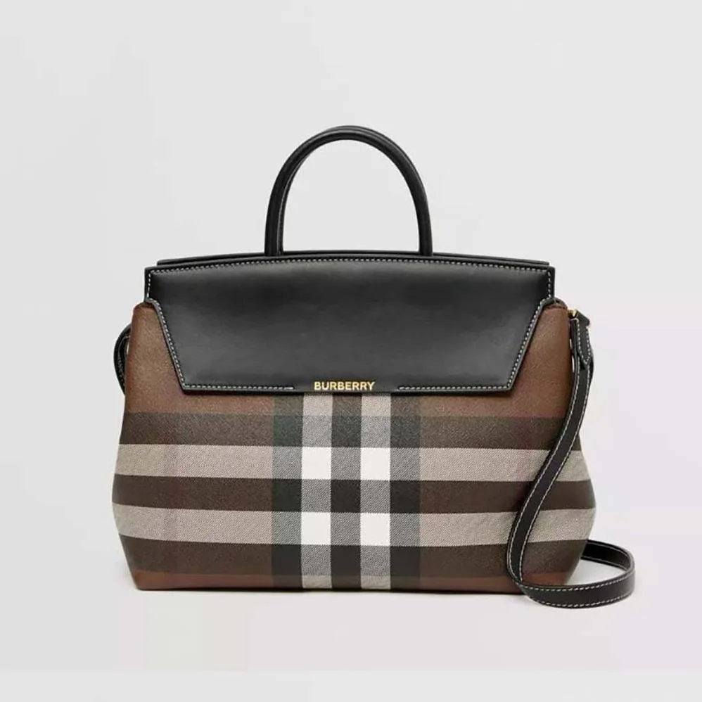 Burberry Check and Leather Medium Catherine Bag for Women