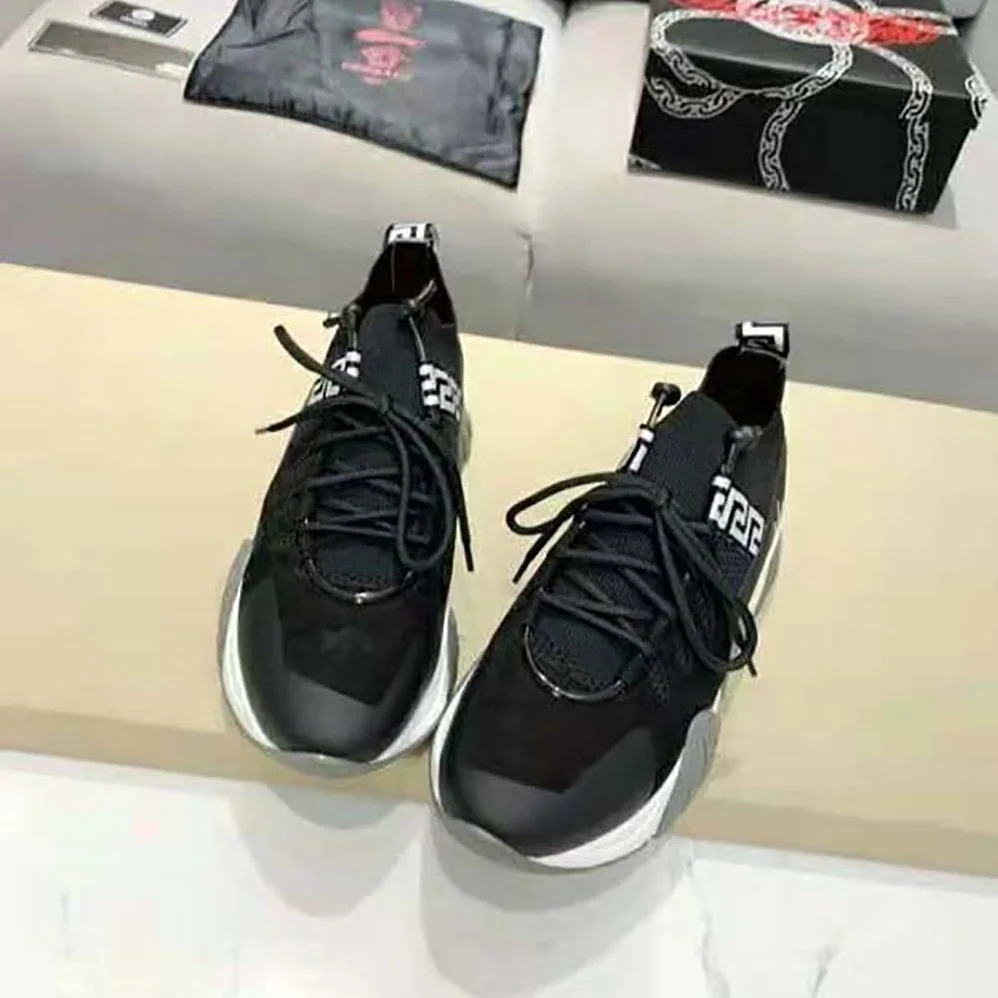Versace Squalo Knit Sneakers for Women in Black Versace Squalo Knit Sneakers for Women in Black