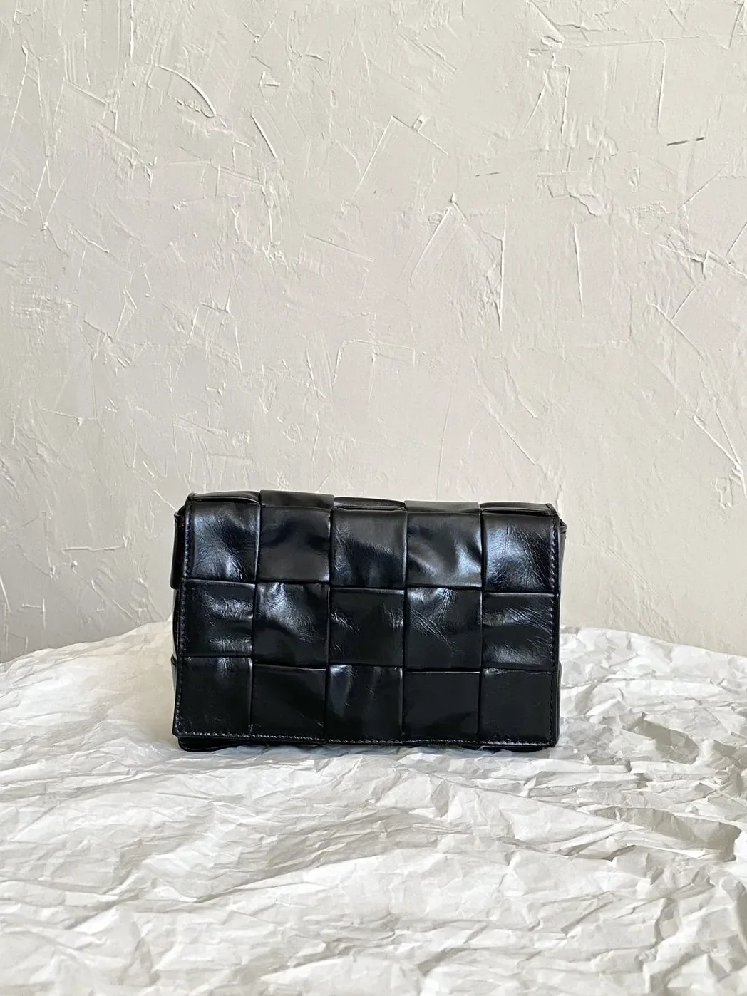 Bottega Veneta Padded Cassette Belt Bag Black Bottega Veneta Padded Cassette Belt Bag Black